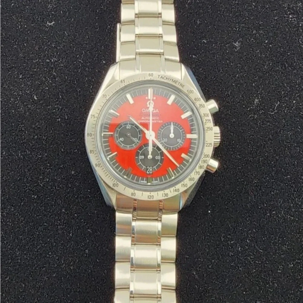 Omega Speedmaster Legend Schumacher Red Dial Chronograph 42MM Automatic #67